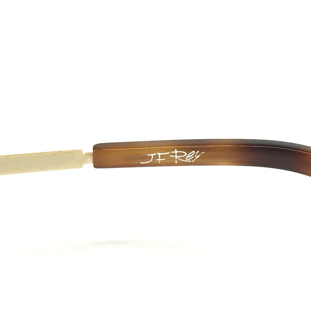 JF Rey Eyeglasses Frames JF2704 5505 Gold Gunmetal Matte Round 46-21-146